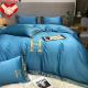 Customized HOT SEAL H Embroidered Washed Silk Four Pieces Bedding Set for All-Season