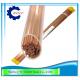 Dia 0.5mm EDM Copper Electrode Tube / Pipe Double Holes For EDM Drilling Machine