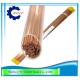 Dia 0.6mm EDM Copper Eletrode Tube / Pipe Double Holes For EDM Drill Machine