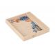 beige print animal pattern  hotel leather memo box case supplies for 5-star hotel