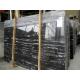 Portoro Black Marble Slab , Solid Surface Marble Sheets For Walls / Floor