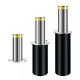 316 Stainless Steel Automatic Retractable Parking Bollards With Reflective Stripe