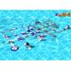 Customized Children Water Park Big Air Sealed Inflatable Floating Water Obstacle Course