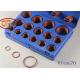 Customized FKM O Ring Kits Low Temperature Resistant ±15 Volume Change