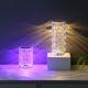 Cylindrical Crystal Table Lamp USB charge LED Ambient desk night lamp touch control 16 colors Atmosphere Rose LED Crystal  lamp