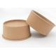 100% Recyclable Kraft Paper Bowls With Lids , Small Paper Bowls Custom Logo