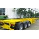 Skeleton Container Flatbed Semi Trailer With 40 Ft Container 3mm Diamond Plate