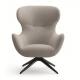 Designer Classic Furniture Fiberglass Lounge Chair Cloth Rotating Mad Joker Armchair