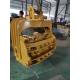 Cat 345 Cat349  Excavator Vibro Pile Hammer with Long boom Drive 9m 12m 15m 18m steel sheet plate and concrete casing