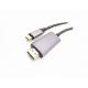 White Gold Plated 30AWG Type C 5M 16FT Hdmi Mac Cord