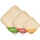 Biodegradable 6 Square Palm Leaf Serving Tray For Charcuterie