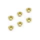 Environmental Electroplating Iron Plated Gold Metal Eyelet for Garment Shoes Clothing
