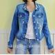 Fancy Distressed Stretch Embroidered Denim Jacket For Womens Fashion Design