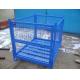 Steel Stackable Storage Cages On Wheels Welded Wire Mesh Structure Durable