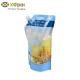 Detergent Plastic Liquid Pouch Packaging , Food Grade Stand Up Pouch With Spout