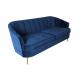 2018 New model blue couch velvet upholstery furniture for wedding rental sofa