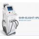 Painless ipl +rf FHR hair removal machine/elight hair removal/spa shr OPT ipl hair removal multifunction beauty machine