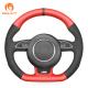 Custom Thread Color MEWANT Steering Wheel Cover For Audi A5 A7 RS5 RS7 S3 S4 S5 S6 S7 SQ5