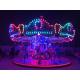 3000W Power Theme Park Carousel Children'S Carousel Ride Blue Ocean Series