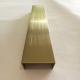 Brushed Finish Gold Stainless Steel Angle U Shape Trim 201 304 316 wall ceiling frame