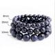 Blue sandstone natural crystal bracelet Wishing star stone lovers hand string bracelet