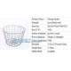 decorative laundry metal wire material storage basket, Vintage Metal Chicken Wire Removable Fabric Hanging Storage Baske