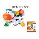 Toddler B / O Cow W / Shape Sorter Blocks Infant Baby Toys Educational 5 Pcs Playset