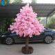 Umbrella Shape Artificial Blossom Tree With Pink Encryption Flower Branches