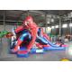 Spider Man Inflatable Bounce House With Slide / Kids Playground Marvel Comic Bouncy Jumping Castles
