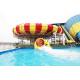 Fiberglass Aqua Park Water Slides with bowl ride HS code 95069900