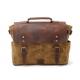 CL-900 Khaki Vintage Waterproof Waxed Canvas Leather Camera Shoulder Bag