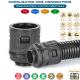 IP68 Plastic Corrugated Pipe Connector, Nylon Flexible Tube Fitting with PG7