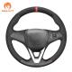 Mewant vegan suede plus vegan leather steering wheel cover for Holden Commodore  Astra Calais 2018-2020 rubber steering wheel
