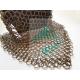 2mm 20mm Chainmail Weave Wire Antique Copper Metal Ring Mesh Is For Partition