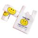 Custom Order Acceptance Smile Face Print Recyclable Poly Plastic Shopping T Shirt Bag