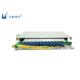 12 port 19inch rack mounted fiber optic patch panel with 1 splice tray