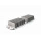 Silvery Anodized Aluminum Heatsink Extrusion Profiles 6082 Housing Heat Sink