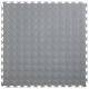 L.Gray Interlocking Vinyl Floor Tile 500*500mm Coin Surface For Use In Garages Workshop And Factories
