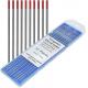 10-pack Red Tungsten Electrodes 2.4mm*175mm for TIG Welding Welding Current 40-230A