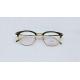 Retro plain glass spectacles Clear Lens Titanium round Frame 50MM light weight fashion eyewear fro Women Men