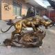 Bronze Leopard Statue Brass Life Size Panther Sculpture Customized Outdoor Decorative Garden