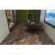 Eco-friendly 400x400mm Matte glazed Ceramic Rustic Tile For Balcony And Inside Floor Wall Tile Dark Brown For Bathroom