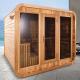 Large Size Solid Wood Electric Stove Outdoor Cube Steam Sauna Room For Backyard