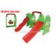 3 In 1 Kids Outside Toys Multifunction Plastic Kids Slide And Swing Colorful Baby Slide Swing Set