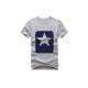 Various Colors Casual T - Shirts Classic Double Pressure Close Stitching Hem