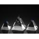 indigo pyramid crystal award/2d/3d laser engraving crystal triangle crystal award/trophy