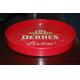 Customed Red Color Personalized Serving Tray ABS Plastic Material with Anti-Slip Sticker