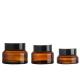 Amber Oblique Shoulder Eye Cream Glass Jars 15g 30g 50g