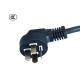 PVC Rubber 4 Prong Power Cord  , 20A 250V Refrigerator Power Cable Any Length