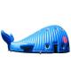 Giant Blue Cartoon Whale Inflatable Event Tent For Commercial